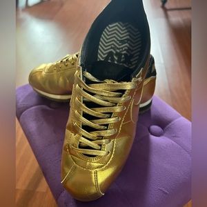 Metallic Gold Nike Cortez Sneakers